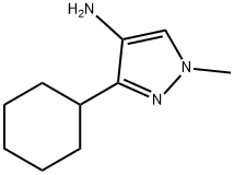 3-cyclohexyl-1-methyl-1H-pyrazol-4-amine Struktur