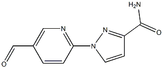 1-(5-formylpyridin-2-yl)-1H-pyrazole-3-carboxamide Struktur