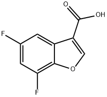 5,7-difluoro-1-benzofuran-3-carboxylic acid Structure