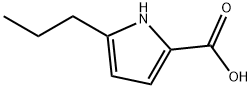 5-propyl-1H-pyrrole-2-carboxylic acid 化学構造式