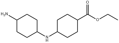 Cyclohexanecarboxylic acid, 4-[(4-aminocyclohexyl)amino]-, ethyl ester 结构式