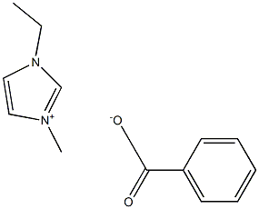 1-乙基-3-甲基咪唑苯甲酸盐, 150999-33-0, 结构式