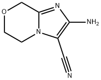 2-amino-5H,6H,8H-imidazo[2,1-c][1,4]oxazine-3-carbonitrile Struktur