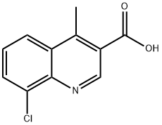 8-chloro-4-methylquinoline-3-carboxylic acid, 1510949-38-8, 结构式