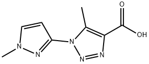 1511044-27-1 5-甲基-1-(1-甲基-1H-吡唑-3-基)-1H-1,2,3-三唑-4-羧酸