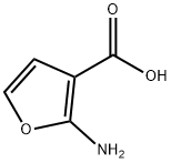 2-aminofuran-3-carboxylic acid 化学構造式