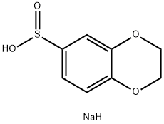 sodium 2,3-dihydro-1,4-benzodioxine-6-sulfinate Struktur