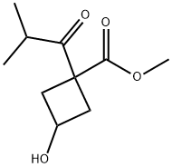 3-羟基-1-异丁酰环丁烷-1-甲酸甲酯, 1515561-54-2, 结构式