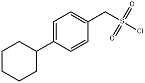 (4-cyclohexylphenyl)methanesulfonyl chloride 化学構造式