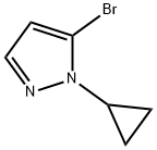 5-溴-1-环丙基-1H-吡唑 结构式