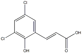 3-(3,5-dichloro-2-hydroxyphenyl)acrylic acid,1519726-30-7,结构式