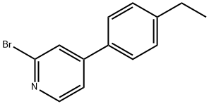 2-Bromo-4-(4-ethylphenyl)pyridine Struktur