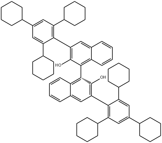 (2R,11BR)-4-HYDROXY-2,6-BIS(2,4,6-TRICYCLOHEXYLPHENYL)DINAPHTHO[2,1-D:1',2'-F][1,3,2]DIOXAPHOSPHEPINE 4-OXIDE,1522367-59-4,结构式