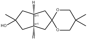(3aR,5s,6aS)-5,5',5'-trimethylhexahydro-1H-spiro[pentalene-2,2'-[1,3]dioxan]-5-ol Structure