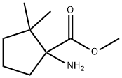 METHYL 1-AMINO-2,2-DIMETHYLCYCLOPENTANE-1-CARBOXYLATE Struktur