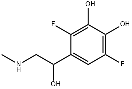 1,2-Benzenediol, 3,6-difluoro-4-[1-hydroxy-2-(methylamino)ethyl]- Structure