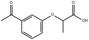 2-(3-acetylphenoxy)propanoic acid Structure