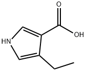4-ETHYL-1H-PYRROLE-3-CARBOXYLIC ACID 化学構造式