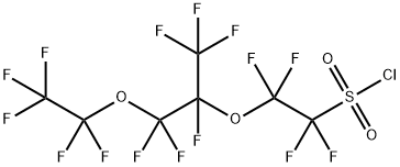 Perfluoro-4-methyl-3,6-dioxaoctanesulfonyl chloride Struktur