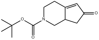 tert-butyl 6-oxo-1,3,4,6,7,7a-hexahydro-2H-cyclopenta[c]pyridine-2-carboxylate Struktur