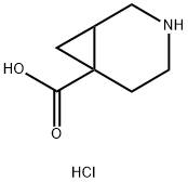 3-azabicyclo[4.1.0]heptane-6-carboxylic acid hydrochloride Structure