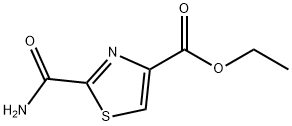 4-Thiazolecarboxylic acid, 2-(aminocarbonyl)-, ethyl ester Structure