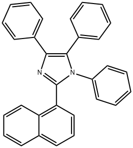 2-(naphthalen-1-yl)-1,4,5-triphenyl-1H-imidazole Struktur