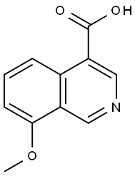 8-甲氧基异喹啉-4-羧酸 结构式