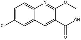 6-CHLORO-2-METHOXYQUINOLINE-3-CARBOXYLIC ACID Structure