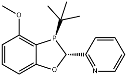 2-((2R,3R)-3-(叔丁基)-4-甲氧基-2,3-二氢苯并[D][1,3]氧杂磷杂环戊烯-2-烷)吡啶,1542796-07-5,结构式