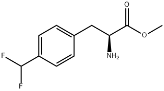 METHYL 2-AMINO-3-[4-(DIFLUOROMETHYL)PHENYL]PROPANOATE 结构式