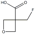 3-(fluoromethyl)oxetane-3-carboxylic acid 化学構造式