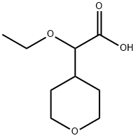 2-ethoxy-2-(oxan-4-yl)acetic acid 结构式