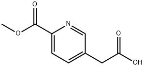 2-[6-(methoxycarbonyl)pyridin-3-yl]acetic acid Structure