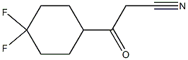 3-(4,4-difluorocyclohexyl)-3-oxopropanenitrile,1546403-48-8,结构式