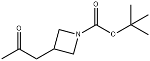 tert-butyl 3-(2-oxopropyl)azetidine-1-carboxylate Struktur