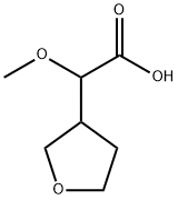 2-methoxy-2-(oxolan-3-yl)acetic acid 化学構造式