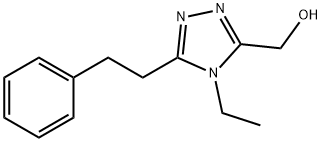 4-乙基-5-(2-苯基乙基)-4H-1,2,4-三唑-3-基]甲醇,1549545-32-5,结构式