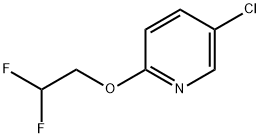 5-chloro-2-(2,2-difluoroethoxy)pyridine 化学構造式