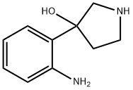 3-Pyrrolidinol, 3-(2-aminophenyl)-,1556500-43-6,结构式