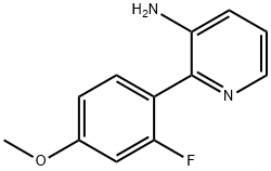 2-(2-Fluoro-4-methoxyphenyl)pyridin-3-amine Structure