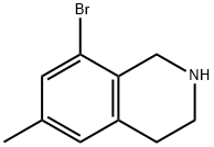 8-溴-6-甲基-1,2,3,4-四氢异喹啉 结构式