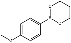 4-甲氧基苯硼酸-1,3-丙二醇酯, 155826-85-0, 结构式