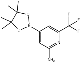 2-AMINO-6-TRIFLUOROMETHYLPYRIDINE-4-BORONIC ACID PINACOL ESTER|2-AMINO-6-TRIFLUOROMETHYLPYRIDINE-4-BORONIC ACID PINACOL ESTER