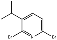 2,6-Dibromo-3-(iso-propyl)pyridine 化学構造式
