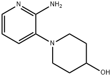 1-(2-AMINOPYRIDIN-3-YL)PIPERIDIN-4-OL Struktur