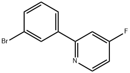 4-Fluoro-2-(3-bromophenyl)pyridine Structure