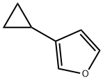 3-CYCLOPROPYLFURAN 化学構造式