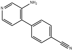 4-(3-AMINOPYRIDIN-4-YL)BENZONITRILE Structure
