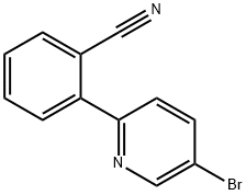 2-(5-BROMOPYRIDIN-2-YL)BENZONITRILE 化学構造式